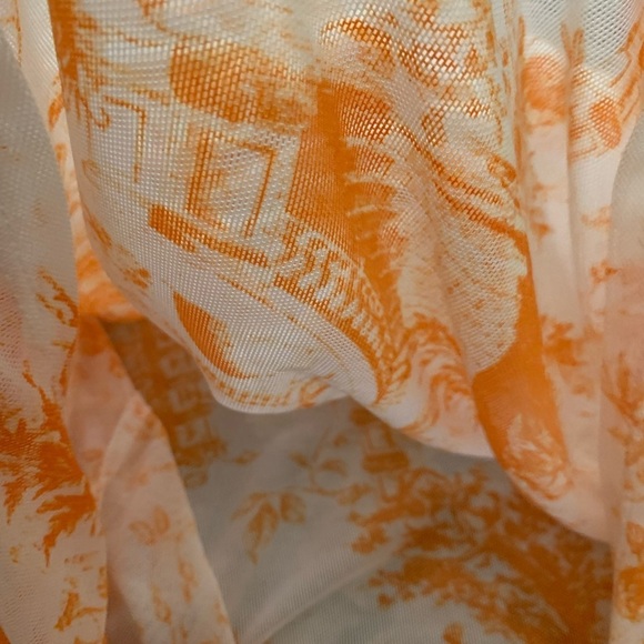 Womens Short Sleeve Sheer Mesh Top - Picture 7 of 8